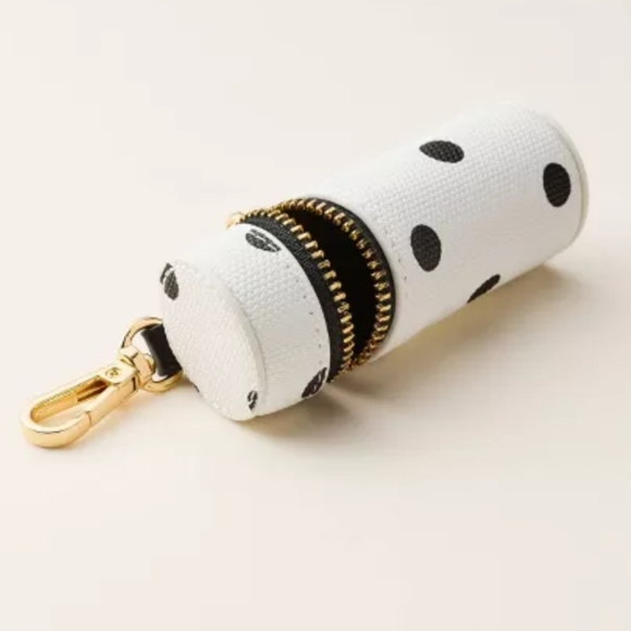 Kate Spade x Target Polka Dot Card Case & Lipstick Holder Bag Charm Set - Picture 14 of 16